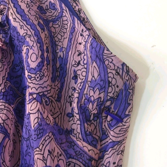 ZARA short mauve jumpsuit with print sz Large - Picture 11 of 15